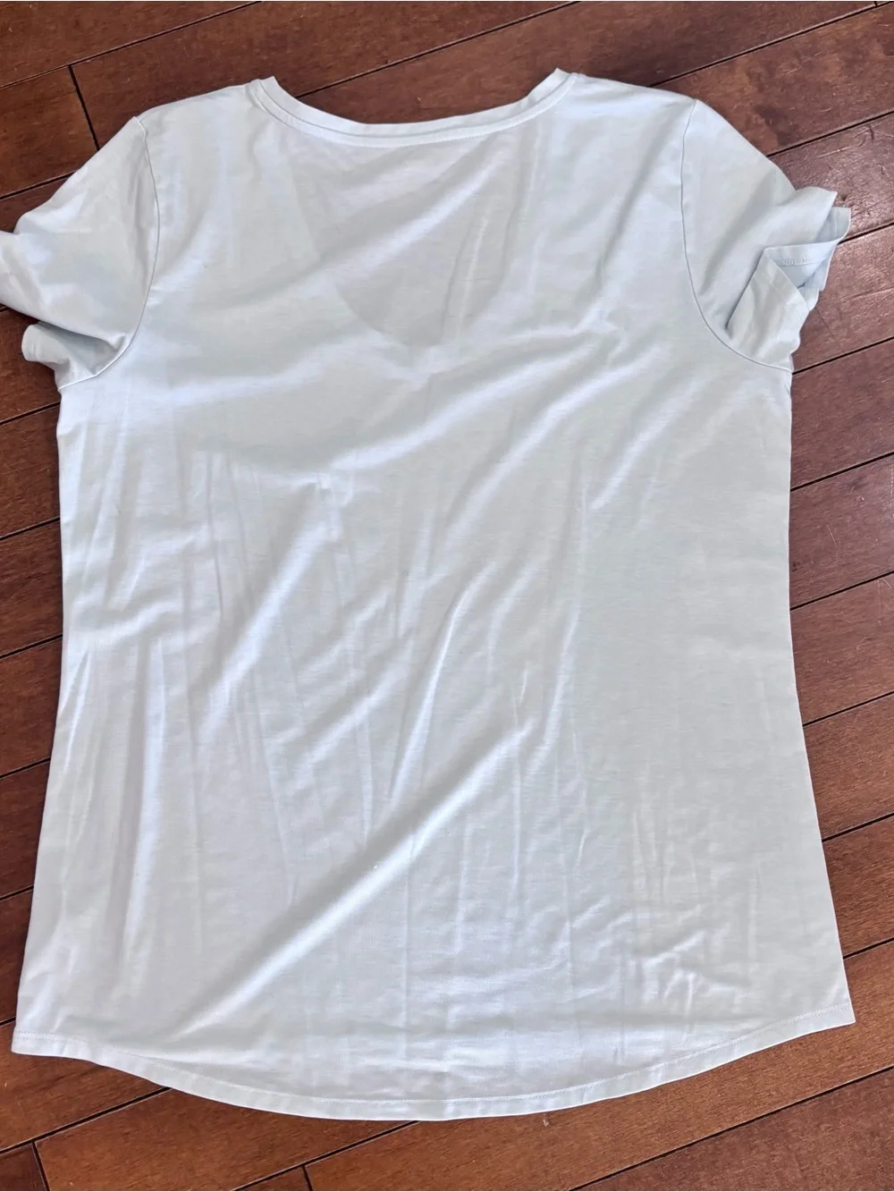 Athleta Women's Scoop Neck Tee in Pale Blue - Picture 8 of 9